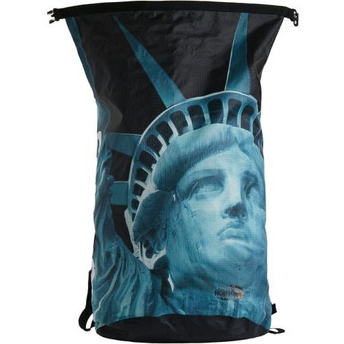 Supreme The North Face Statue of Liberty Waterproof Backpack - Black with adjustable shoulder straps and multiple pockets for storage