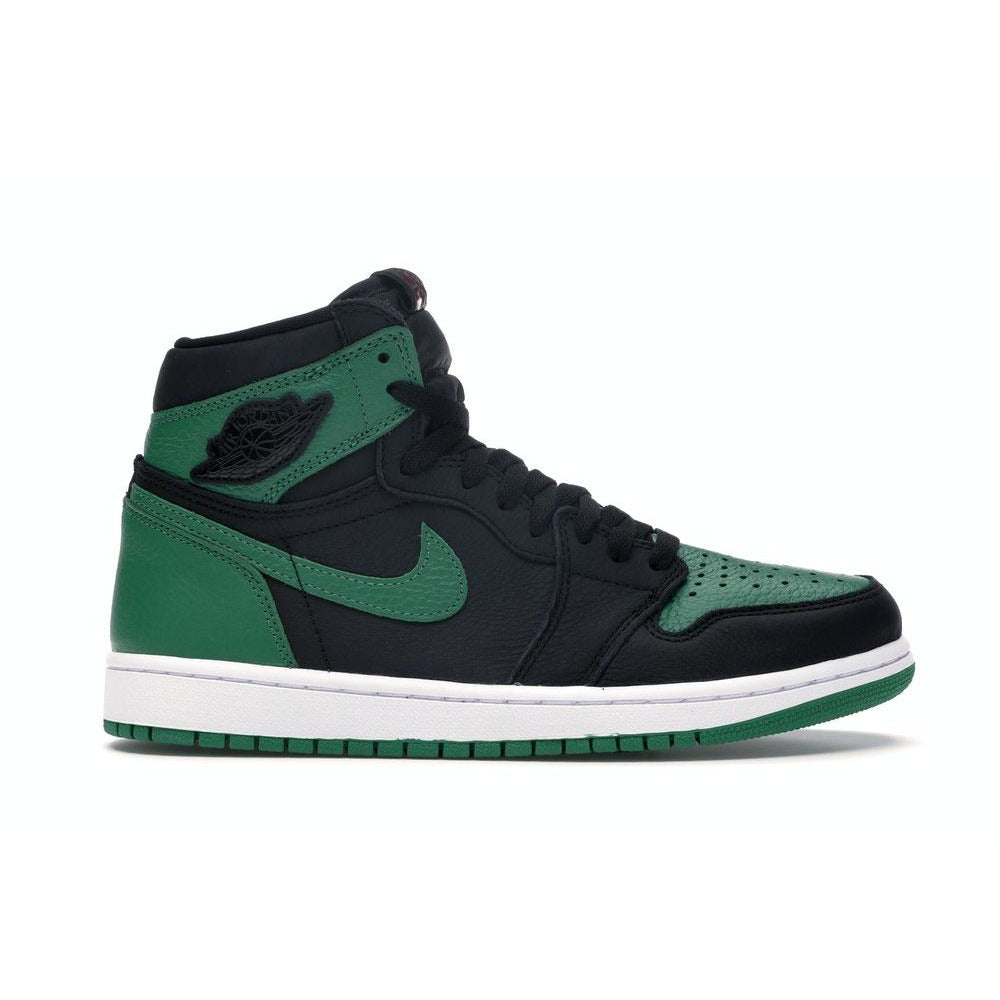 Jordan 1 Retro High - Pine Green Black basketball sneakers for men