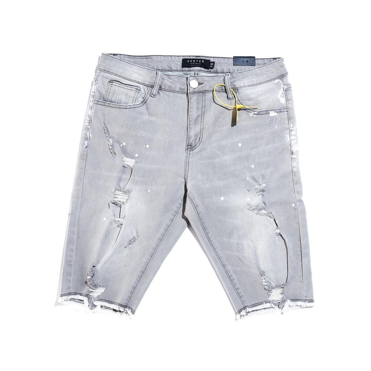 Karter Collection Hamilton Grey Denim Shorts (KARPK-406) - Comfortable and stylish shorts perfect for everyday wear and casual outings