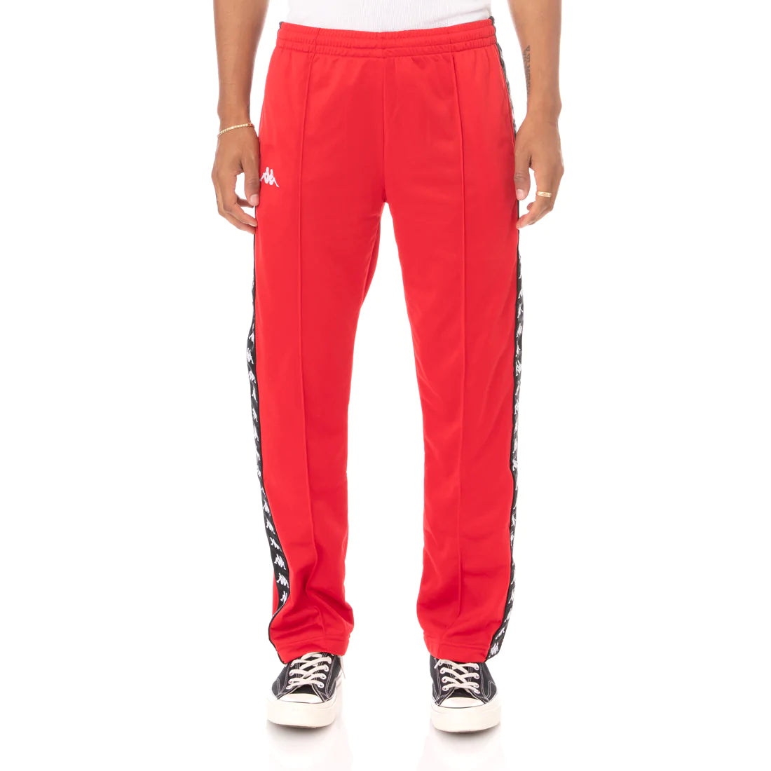 Kappa Red Black Antique 222 Banda Astoriazz Track Pants 304KQU0 935