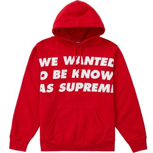 Supreme Known As Hooded Sweatshirt - Red