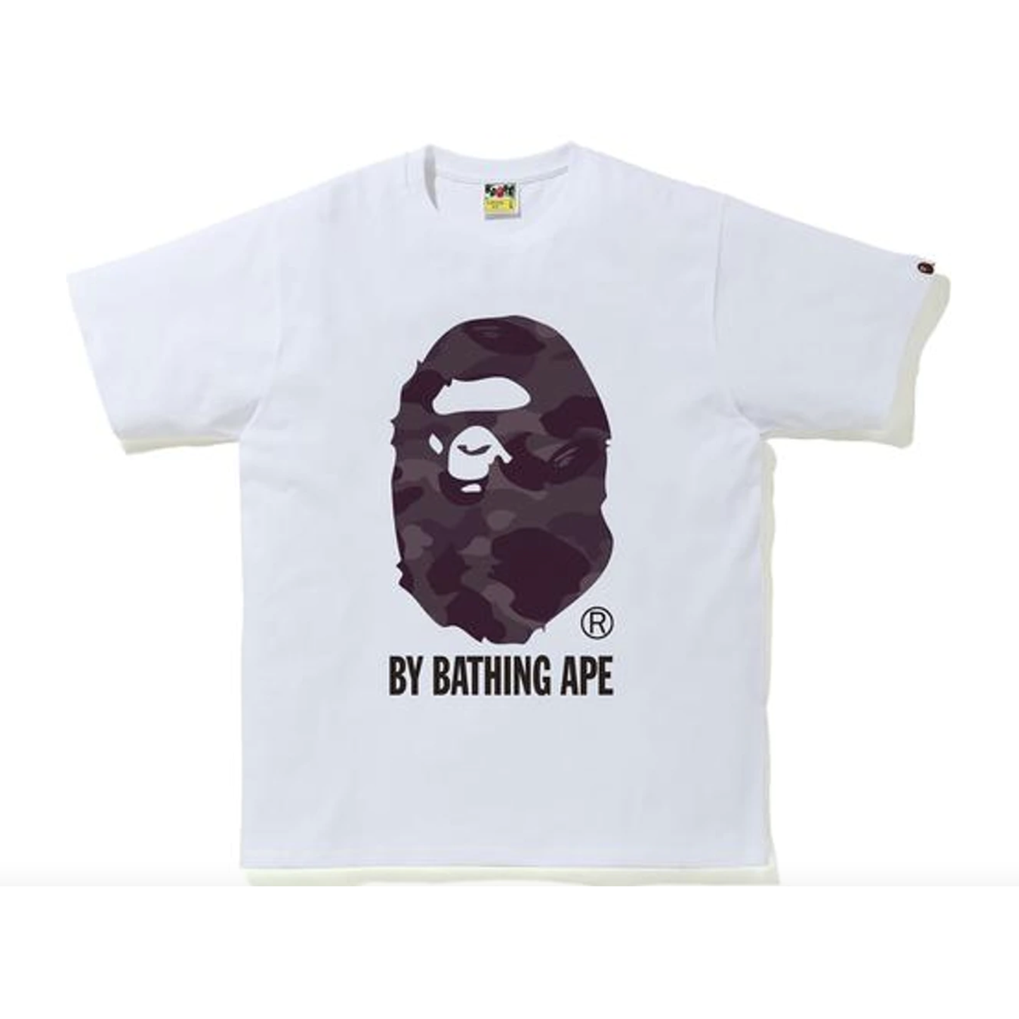 BAPE Color Camo by Bathing Ape Tee in White and Burgundy, a stylish and trendy streetwear fashion piece