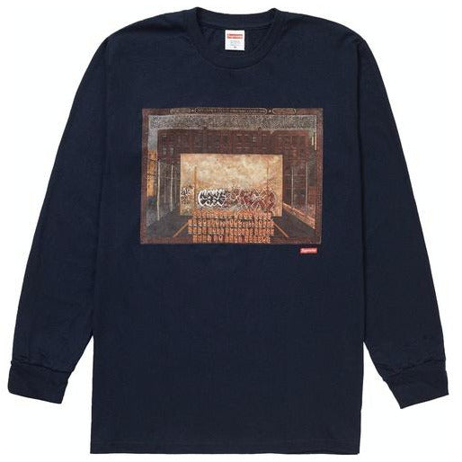 Supreme Martin Wong Attorney Street L/S Tee - Navy