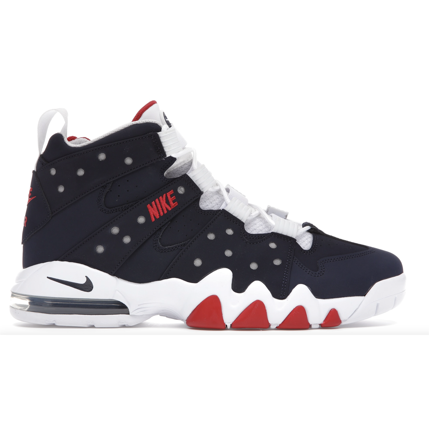 High-quality image of the Nike Air Max CB 94 USA (2021) sneakers, showcasing the iconic design and patriotic color scheme for American basketball fans and sneaker enthusiasts
