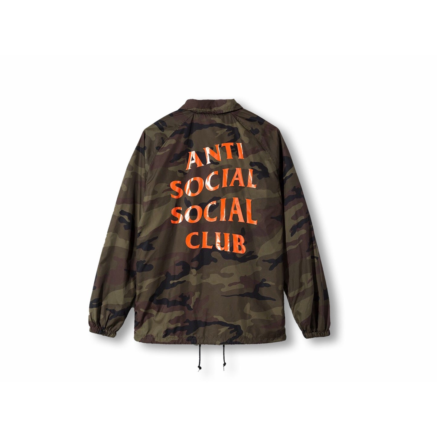 Anti Social Social Club Camo Coach Jacket in Camo and Orange, a stylish and urban outerwear piece for the fashion forward individual