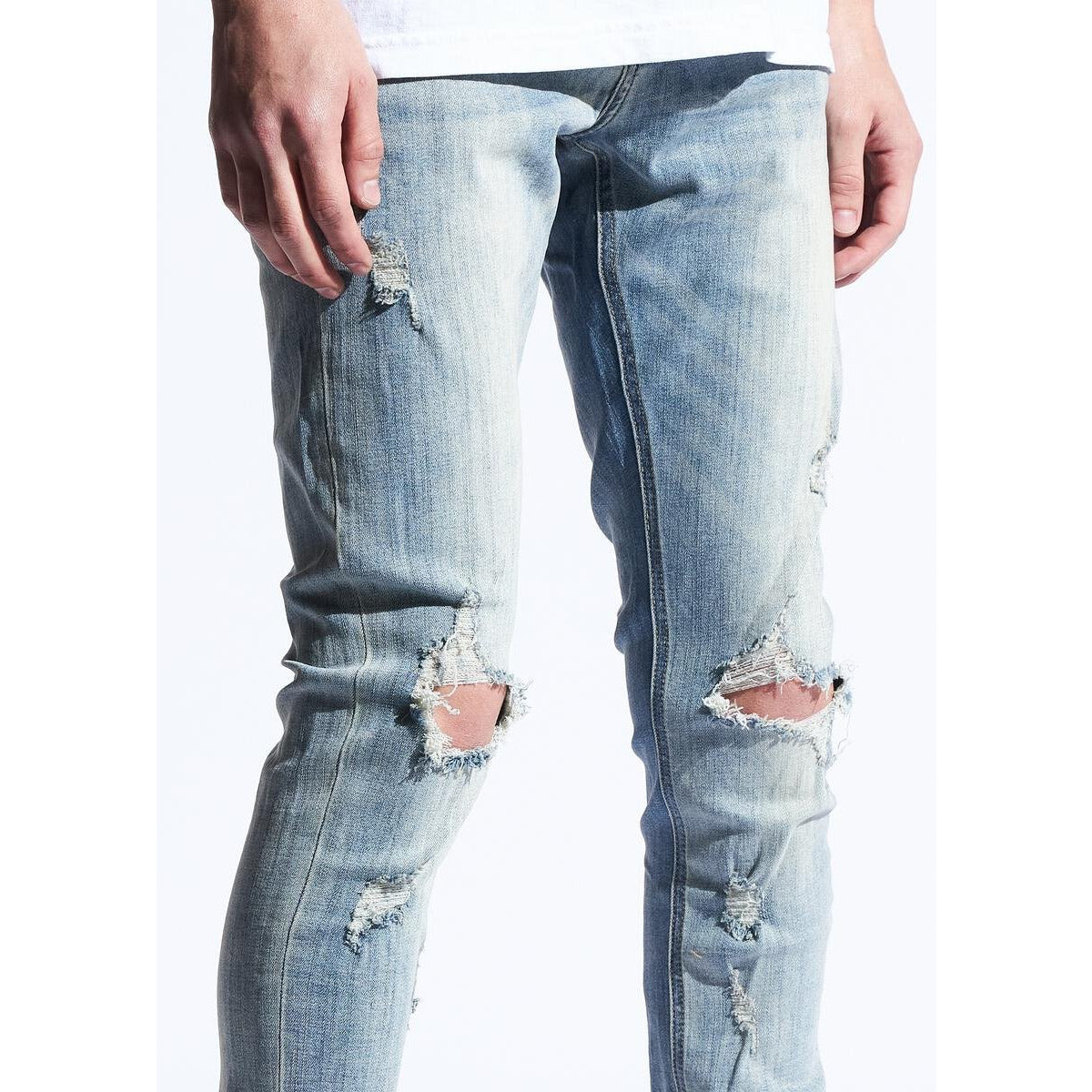 Karter Collection Arias Light Blue Jeans w/Tears (KARPK-102)