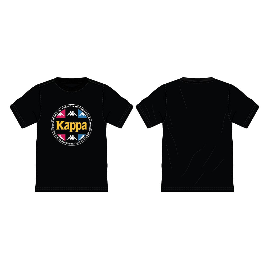 KIDS Kappa Authentic Paddys Tee - BLACK-FUCHSIA-BLUE-YELLOW DK (37171CWY-A00)