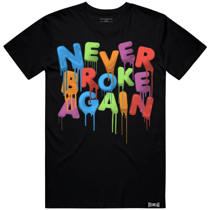 Never Broke Again Sept Drip Black Tee - stylish and versatile streetwear