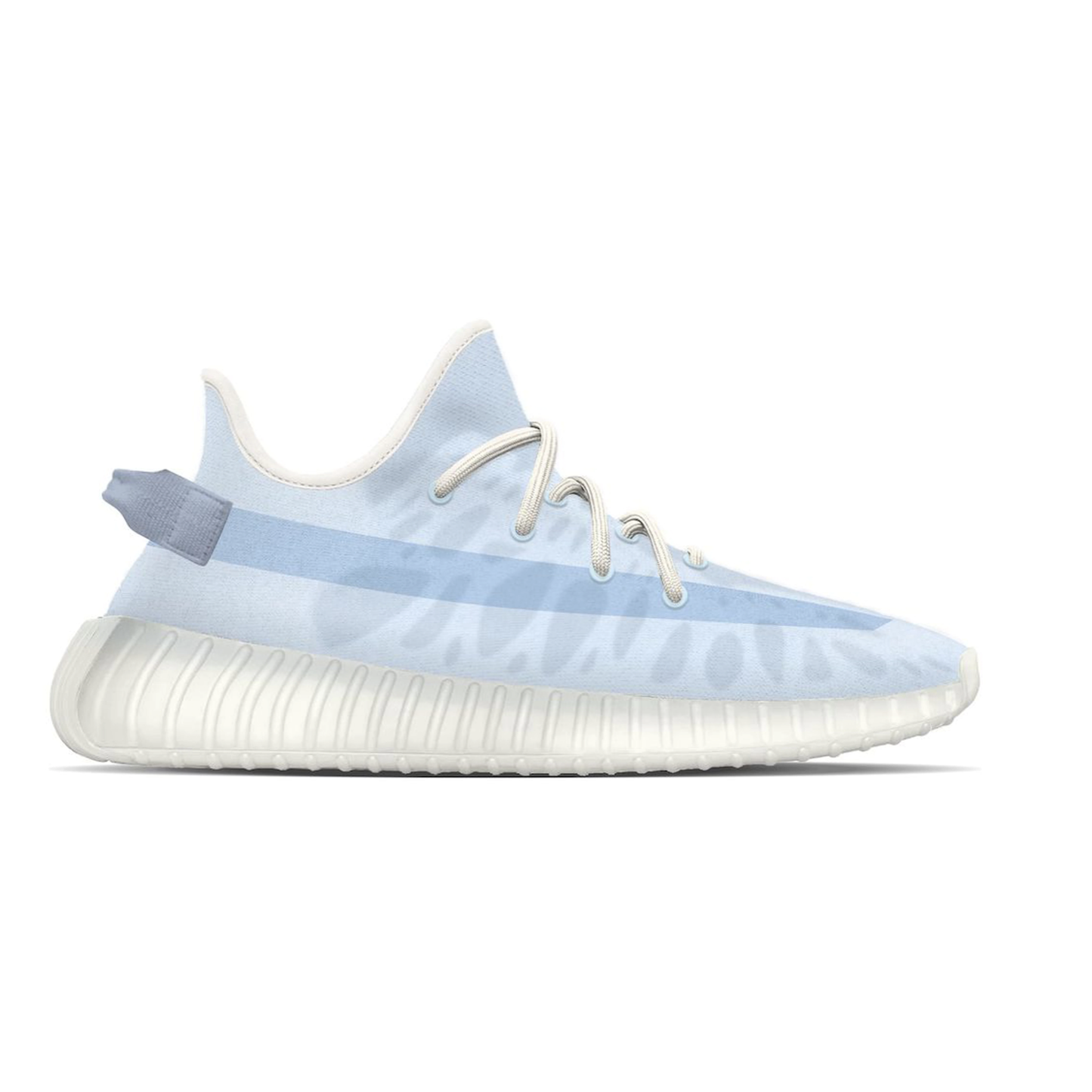 New adidas Yeezy Boost 350 V2 - Mono Ice sneakers in white and blue colorway