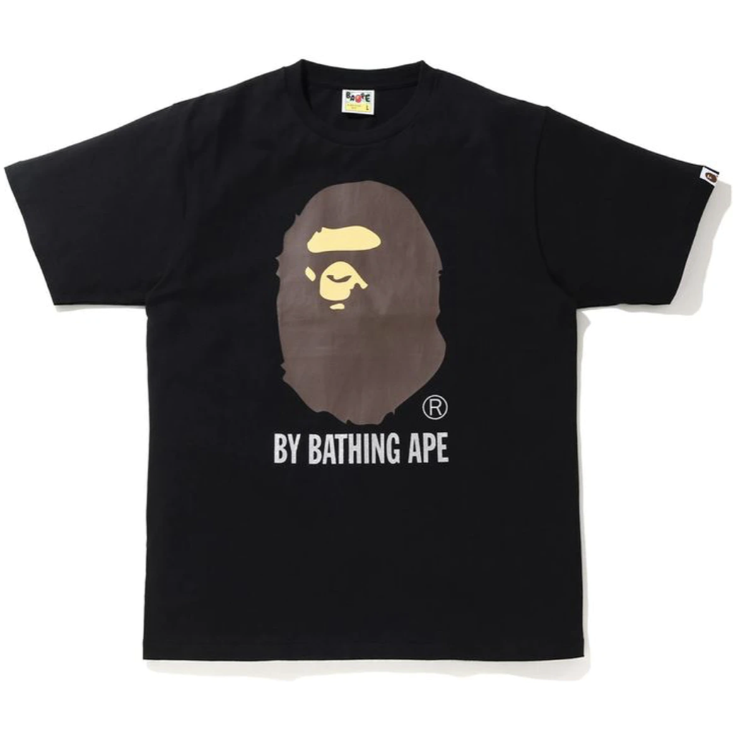 Black BAPE Glitter By Bathing Ape Tee with iconic Ape head logo