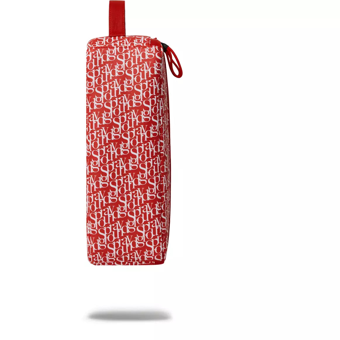 Side angle of the sneaker bag showcasing the spacious interior and pockets