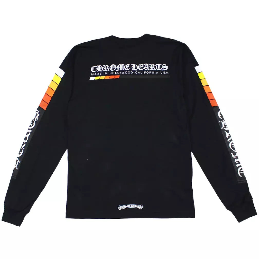 Black long-sleeve Chrome Hearts Boost T-Shirt with signature logo design