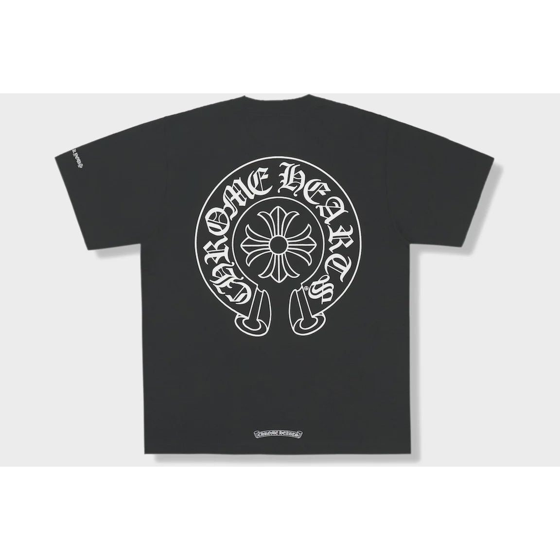 Black Chrome Hearts Horse Shoe Logo Pocket T-Shirt with stylish design