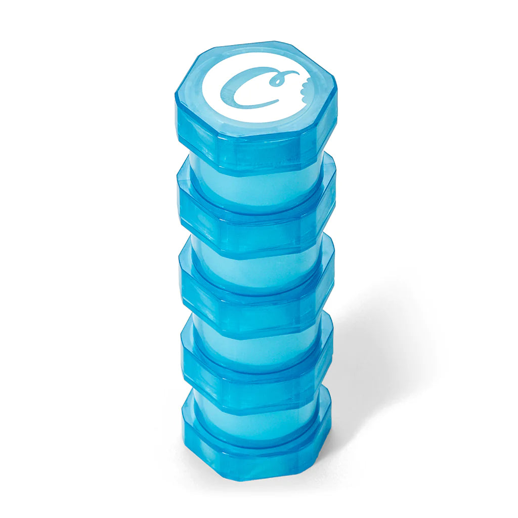 Child proof blue plastic storage jar for Cookies V2 Mini Stackable
