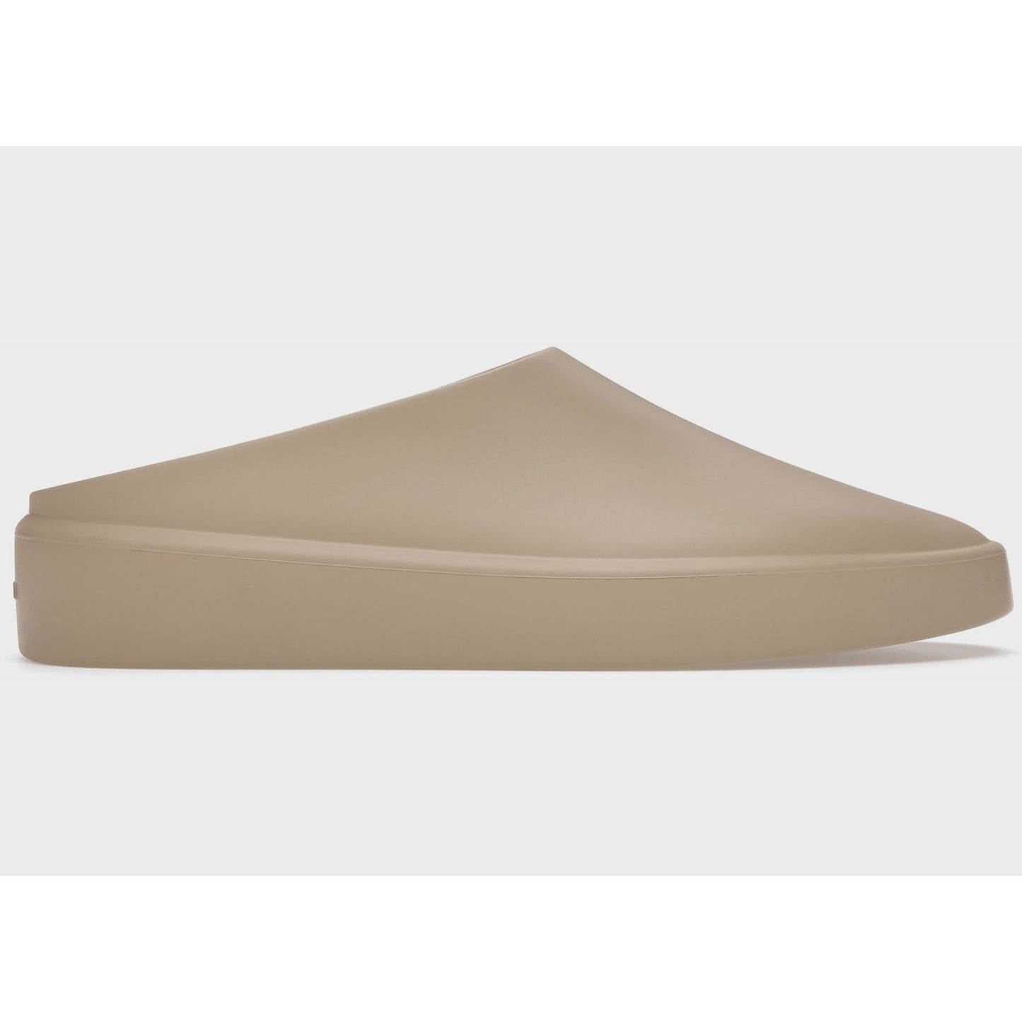 Beige suede slip-on sneakers with Fear of God logo detail