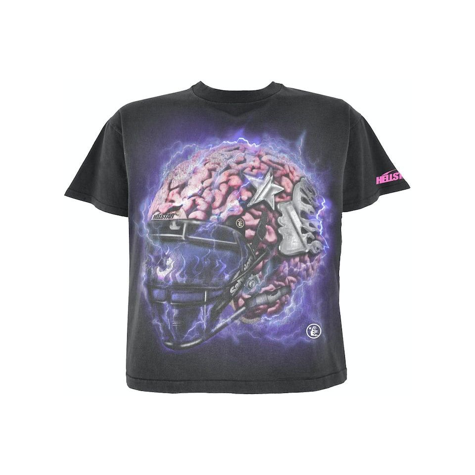 Black HELLSTAR Powered By The Star Tee, showcasing powerful and stylish design