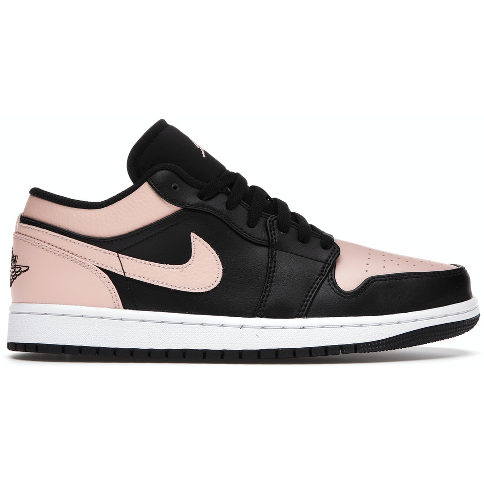 Nike Jordan 1 Low - Crimson Tint sneakers, featuring a low-top design in a vibrant crimson colorway with classic Jordan branding