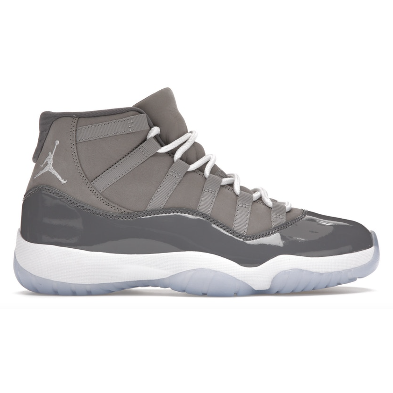 High-quality image of Jordan 11 Retro Cool Grey (2021) basketball shoes, featuring iconic design and premium materials for ultimate style and performance
