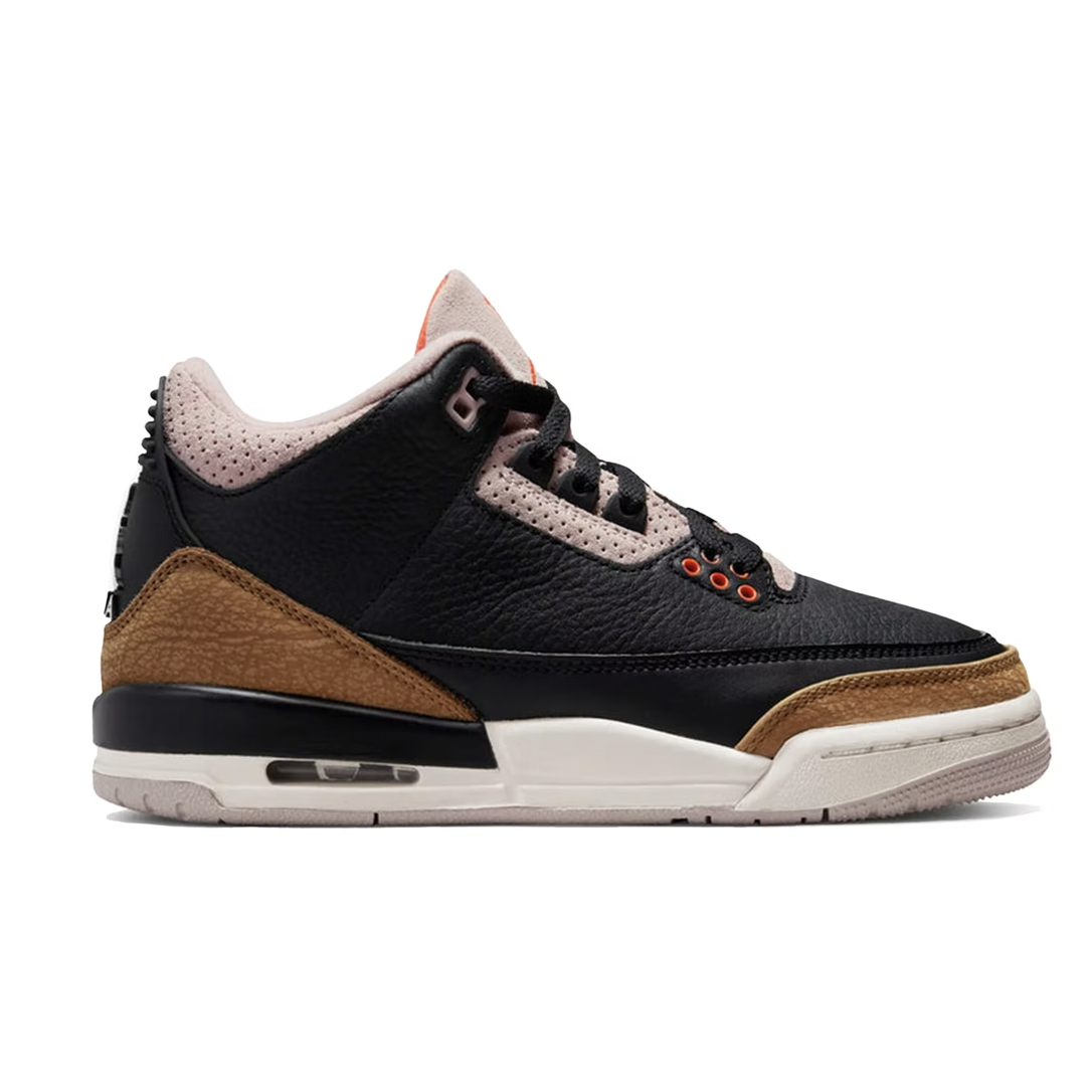 Jordan 3 Retro -Desert Elephant (GS) youth basketball shoes in stylish neutral tones with iconic elephant print design