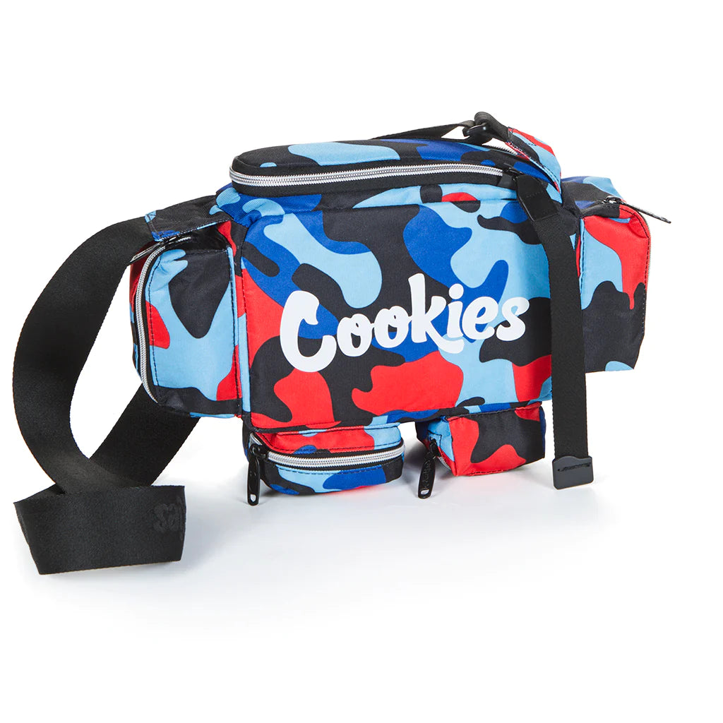 Cookies Militant Multi Pocket Blue Camo Shoulder Bag – Fresh Society