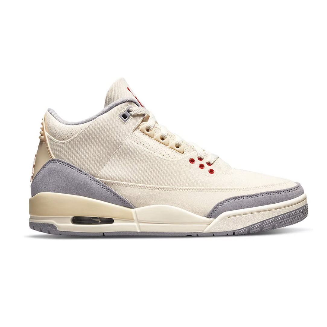 Jordan 3 Retro Muslin sneakers in a stylish and versatile colorway perfect for everyday wear