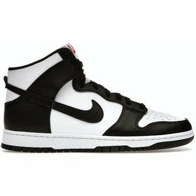 Nike Dunk High- Black White (2021) sneakers with iconic swoosh logo