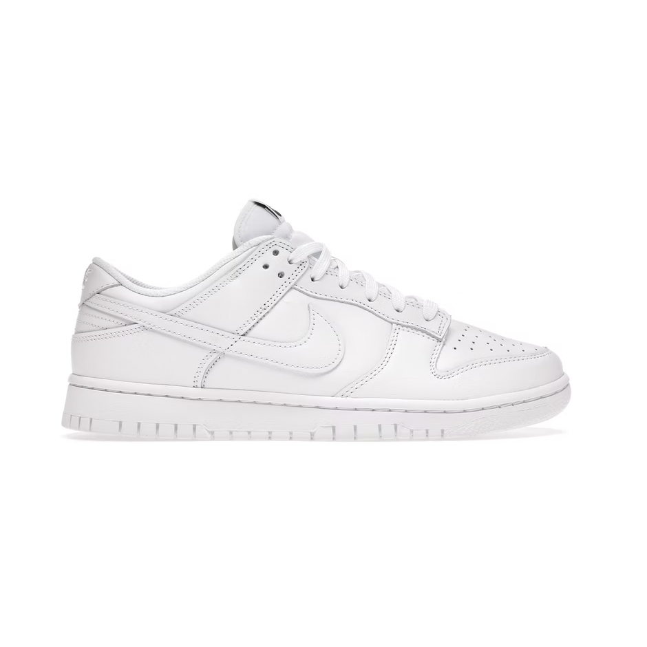 Nike Dunk Low - Triple White (2021) women's sneaker, style code DD1503-109, clean and classic design with all-white colorway
