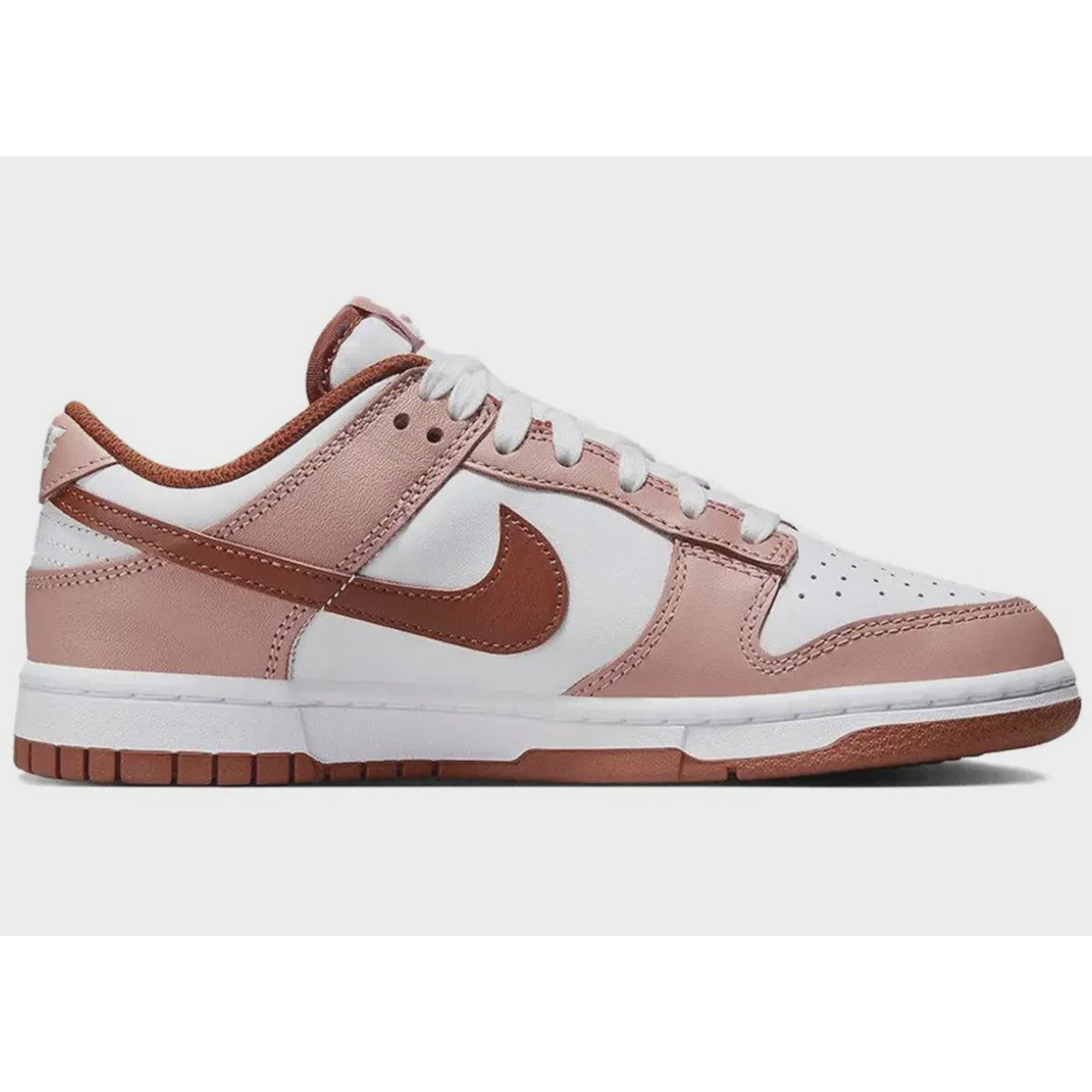 Nike Dunk Low - Red Stardust Women's Sneakers (Style FQ8876-618), vibrant red with iconic swoosh design and comfortable fit