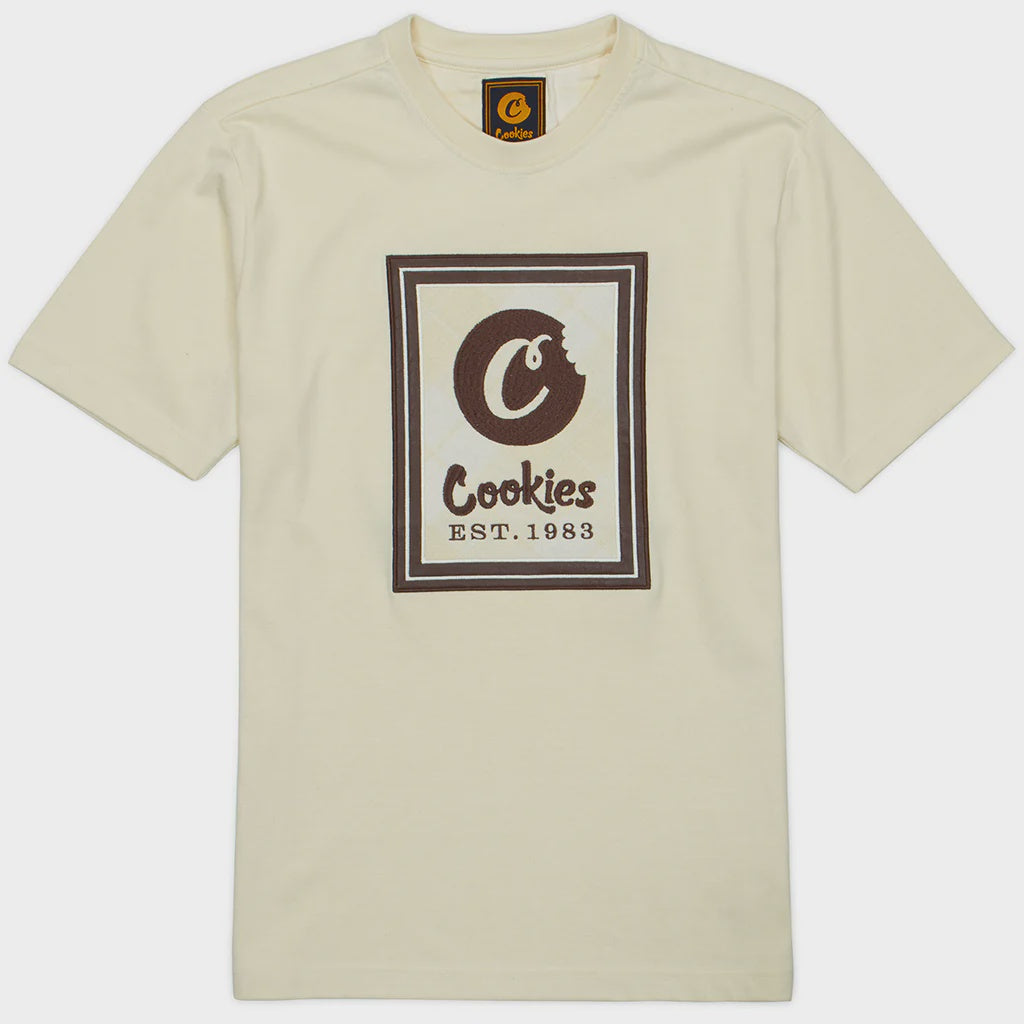 Close-up of luxurious Park Ave Cream S/S Knit Jersey Cookies
