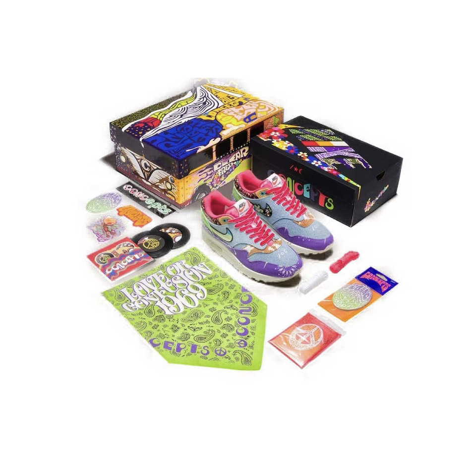 Nike Air Max 1 SP - Concepts Far Out (Special Box) - Stylish and innovative sneakers with unique packaging design for sneakerheads and collectors alike