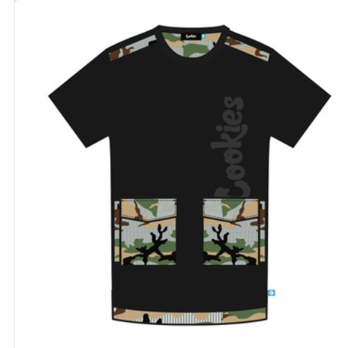 Cookies Black Vintage Camo Cotton Jersey SS Knit