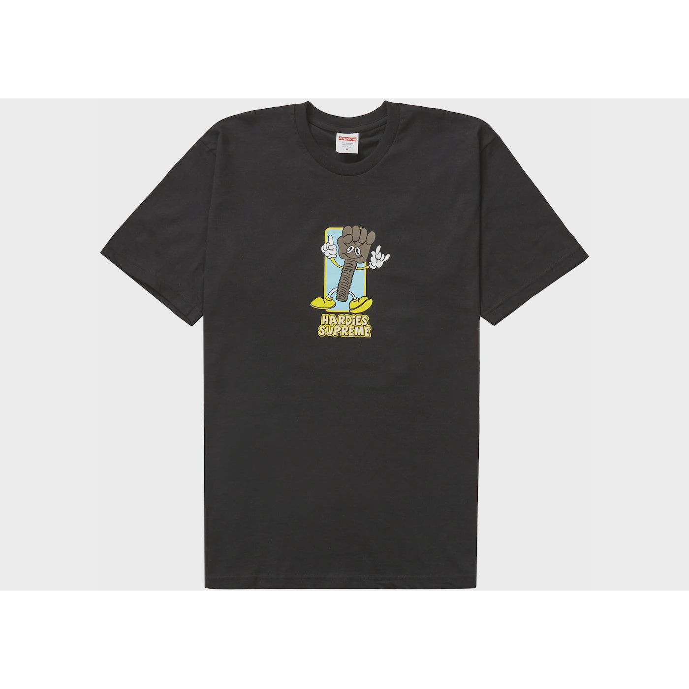 Black Supreme Bolt Tee from the SS23 collection, featuring bold logo
