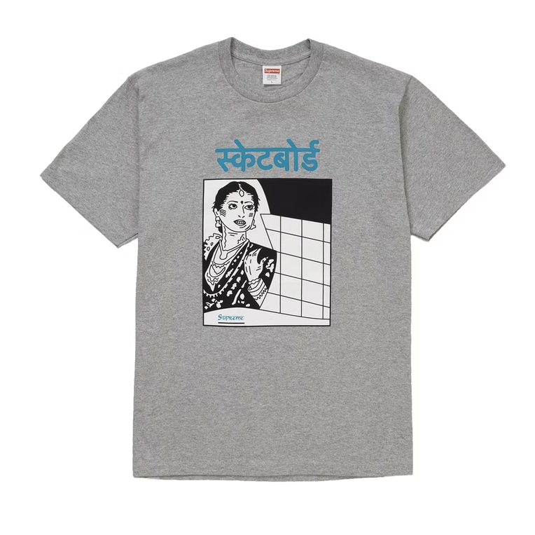 Supreme Bombay Tee Heather Grey, a comfortable and stylish t-shirt for everyday wear