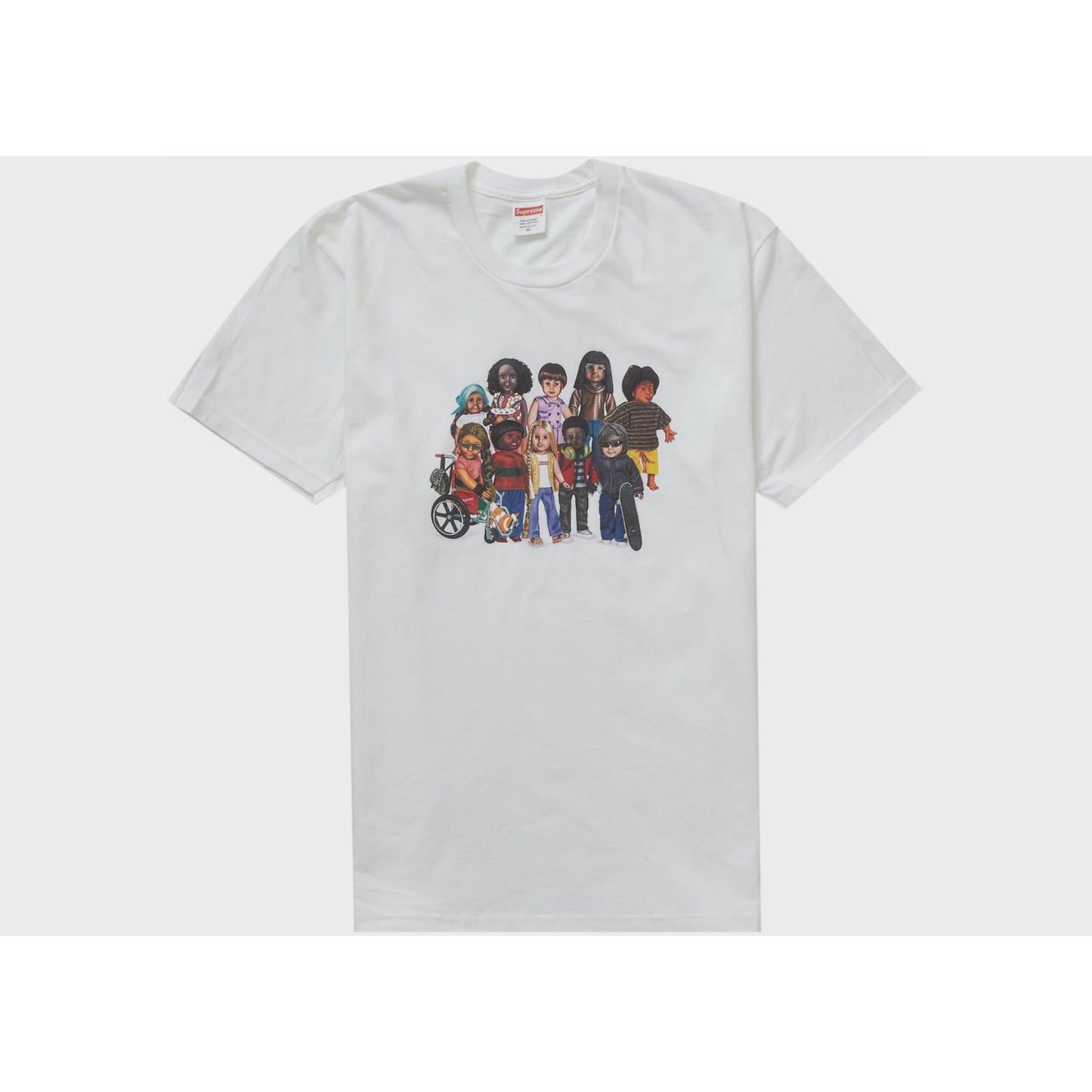Supreme Children Tee in White, High-Quality Cotton Shirt for Kids