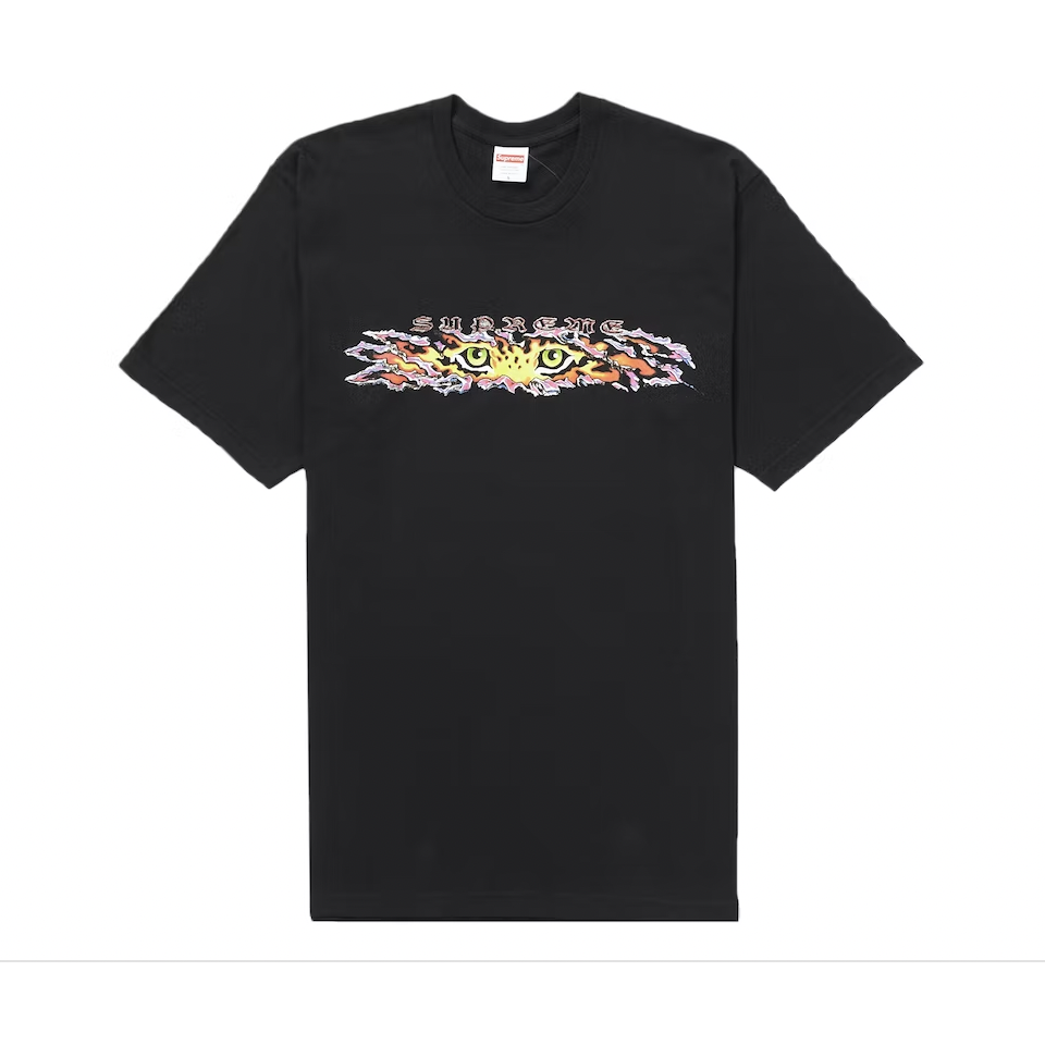 Black Supreme Eyes Tee, a stylish and comfortable t-shirt for men