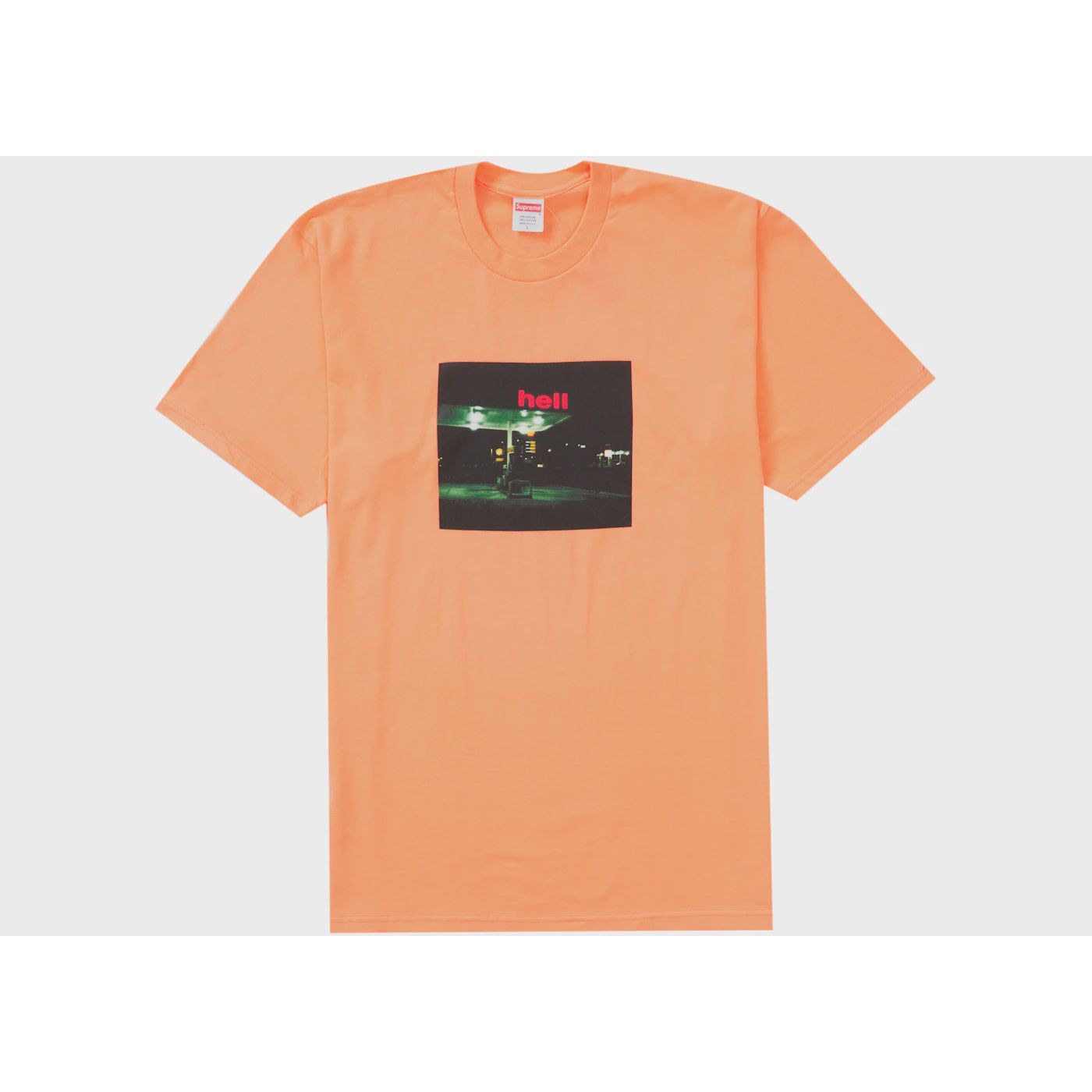 Supreme Hell Tee in Peach from the Fall/Winter 2023 collection