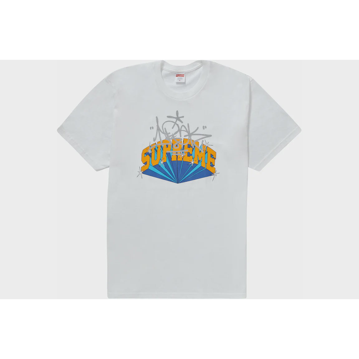 Supreme Irak Arc Tee in White, a stylish and comfortable men's t-shirt