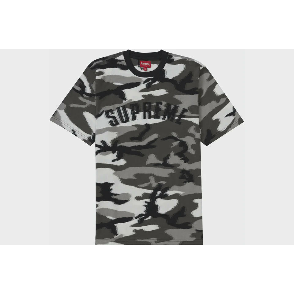 Supreme Intarsia Camo Tee - Snow Camo