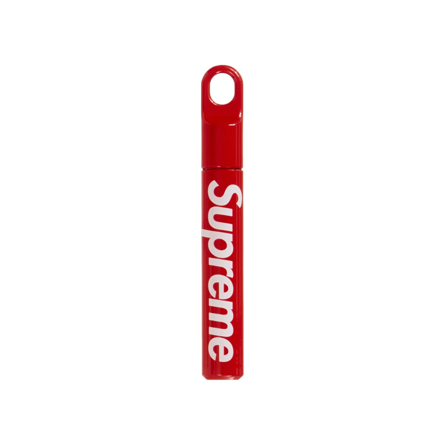Supreme James Brand Cache in red colorway, part of Fall/Winter 2023 collection, on a white background