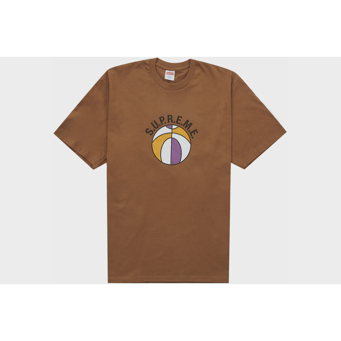 Supreme League Tee - Light Brown (SS23) with a classic crew neck and soft, breathable fabric for casual comfort and style