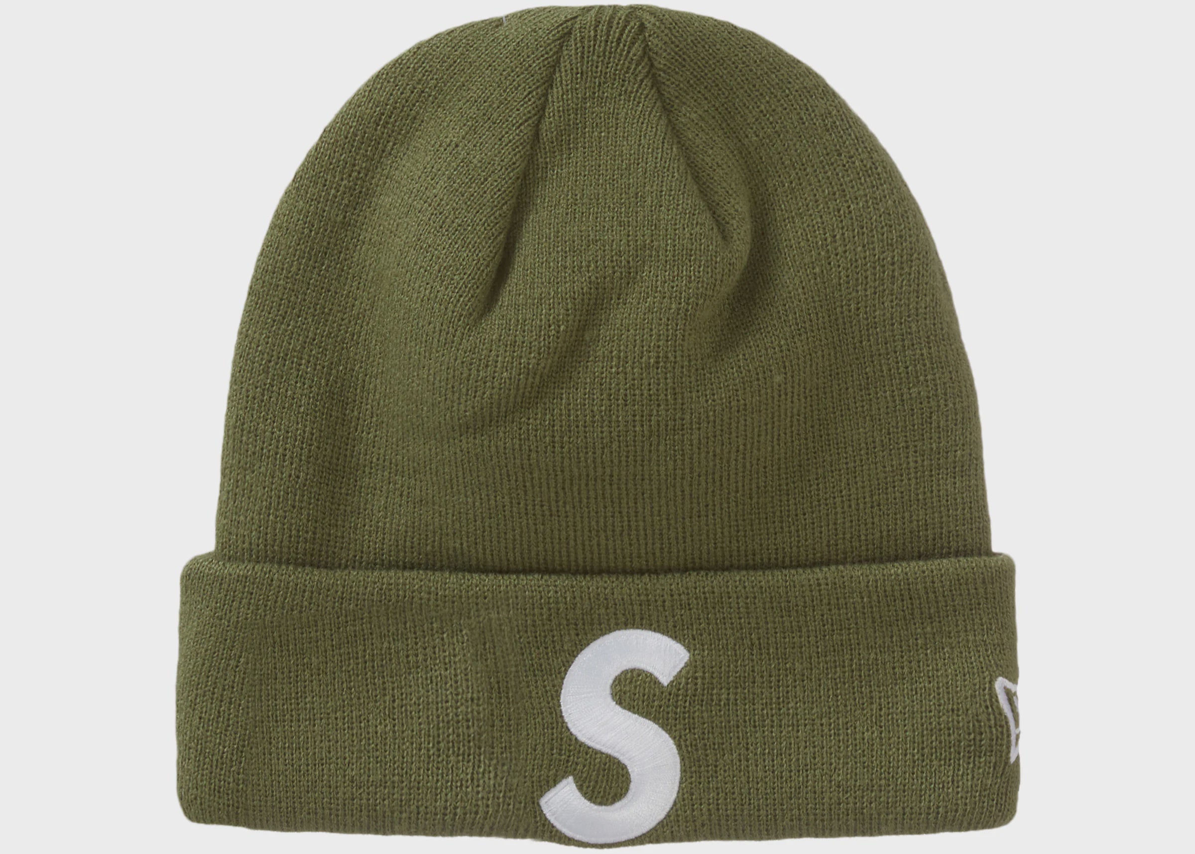 Supreme New Era S Logo Beanie - Olive (FW23)