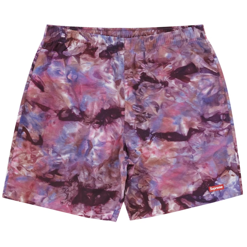 Supreme Nylon Water Short (SS22) - Dyed Purple - Men's swim trunks with vibrant purple color, perfect for summer beach days and water activities