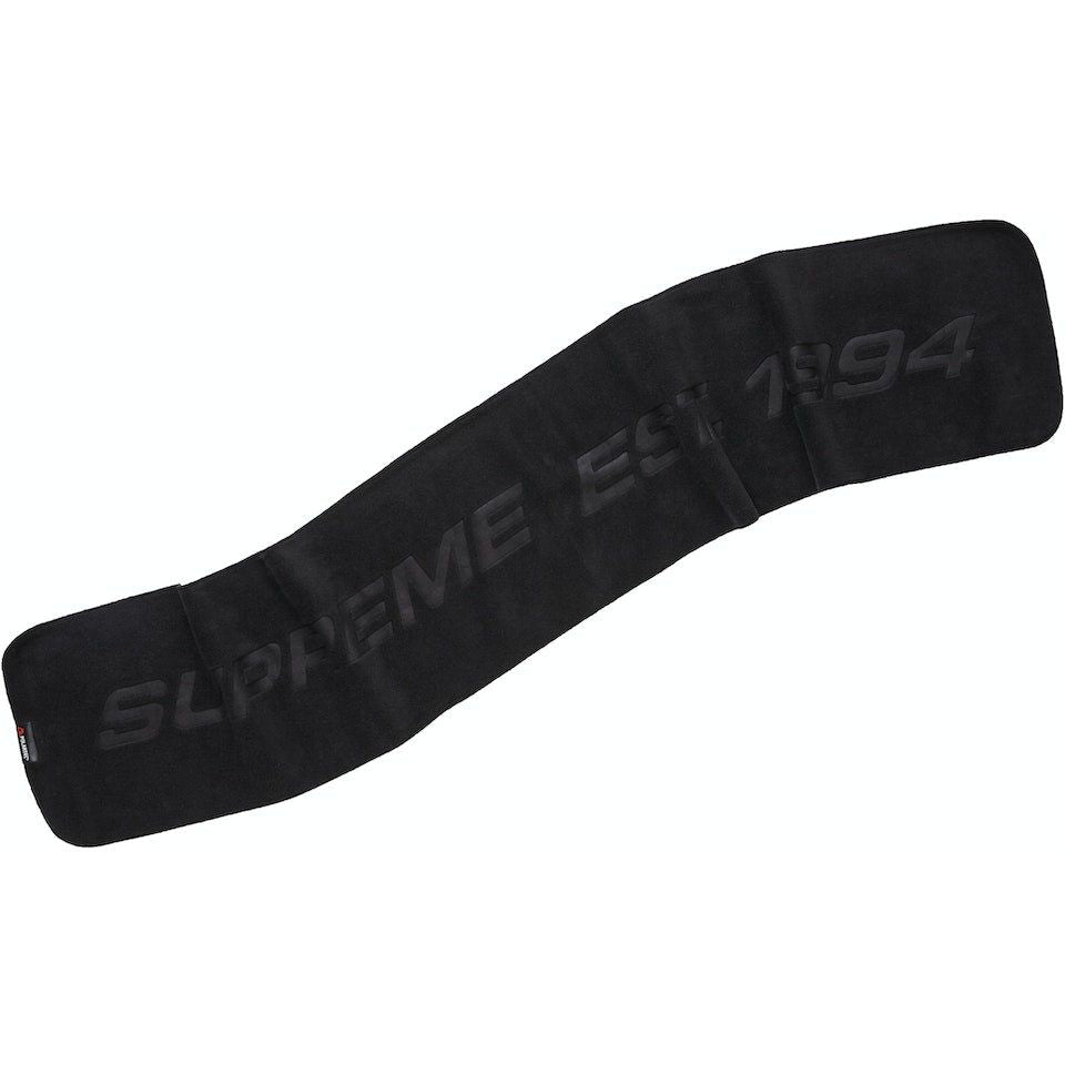 Supreme Polartec Scarf in Black from FW19 collection, a cozy and versatile accessory for cold weather