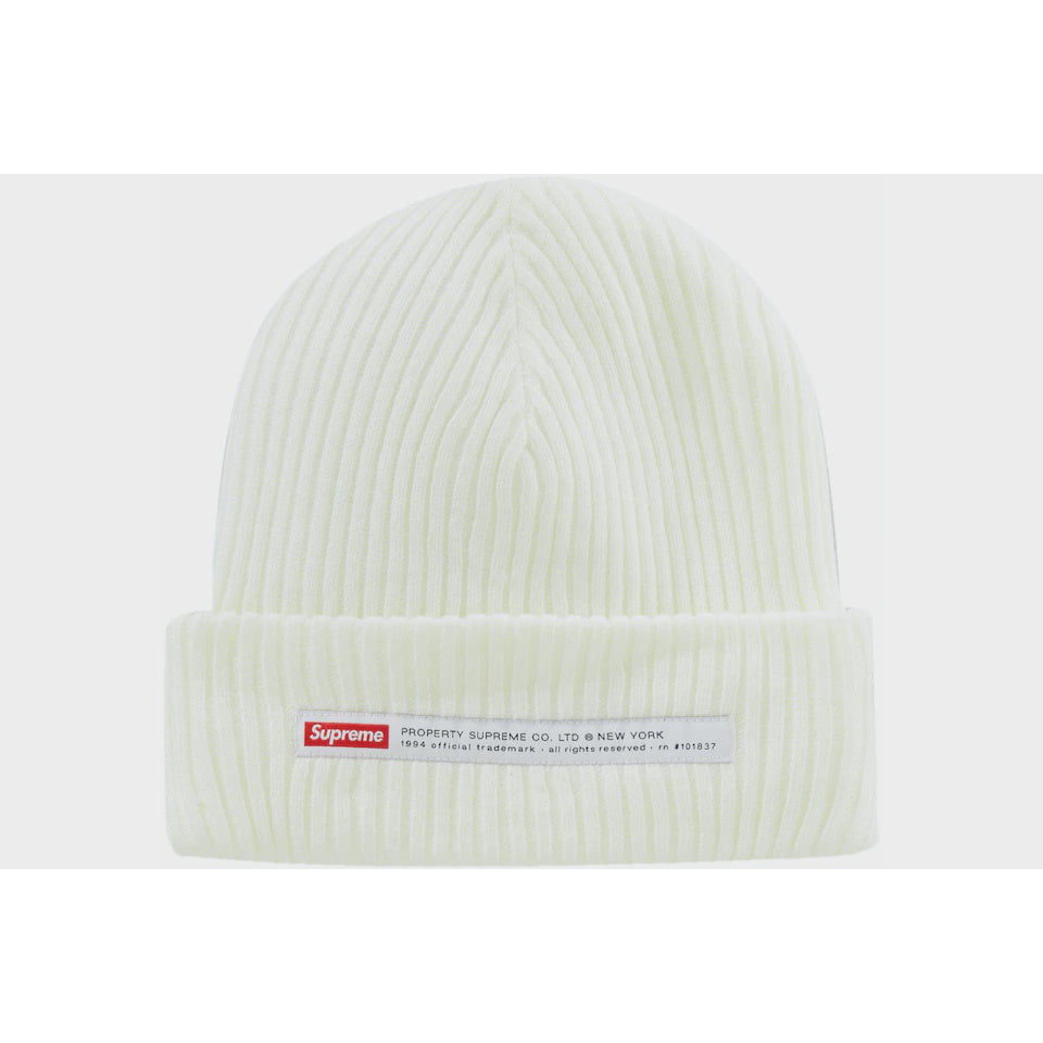 Supreme Property Label Beanie - White