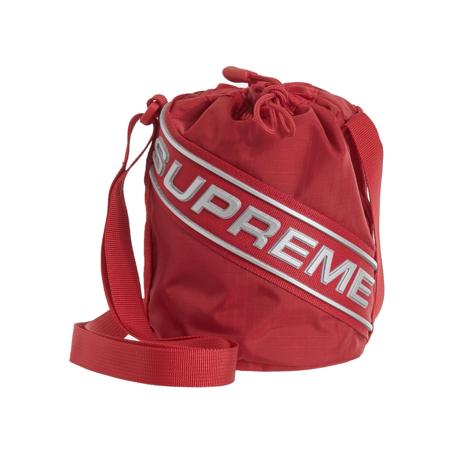 Red Supreme Small Cinch Pouch from Fall/Winter 2023 collection, stylish and versatile