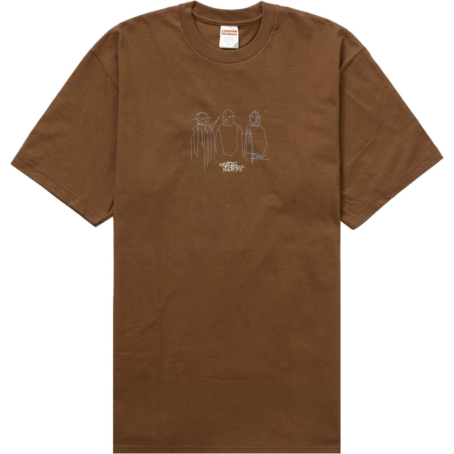 Supreme Three Kings Tee in brown with SS23 design, a stylish and trendy streetwear product