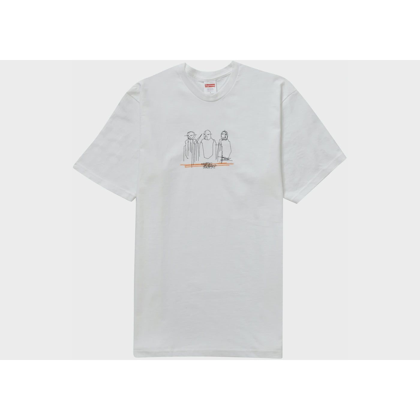Supreme Three Kings Tee - White (SS23) with iconic logo graphic