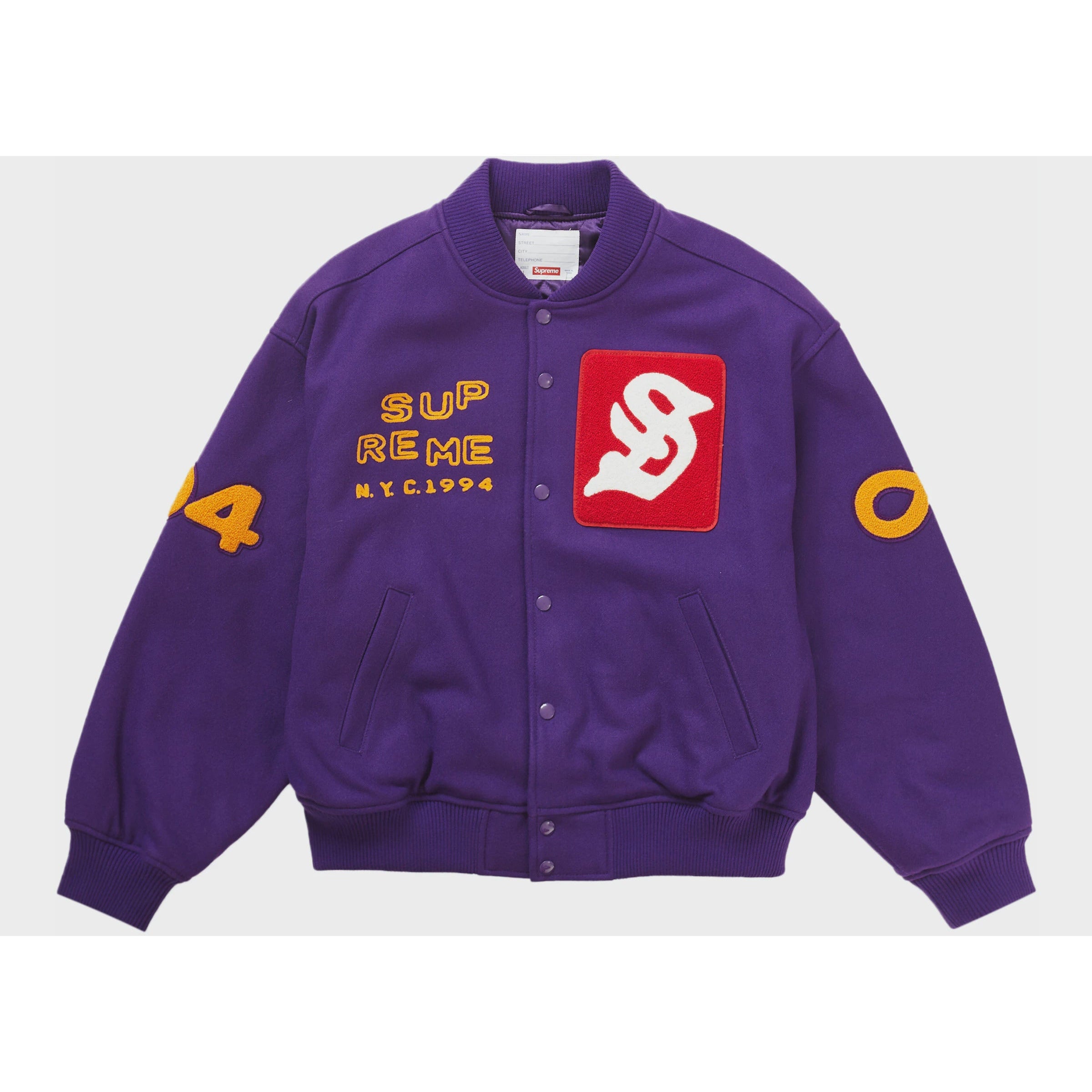 Supreme Tourist Varisty Jacket - Purple – Fresh Society