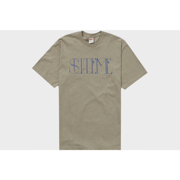 Supreme Trademark Tee in Stone color from the Fall/Winter 2022 collection