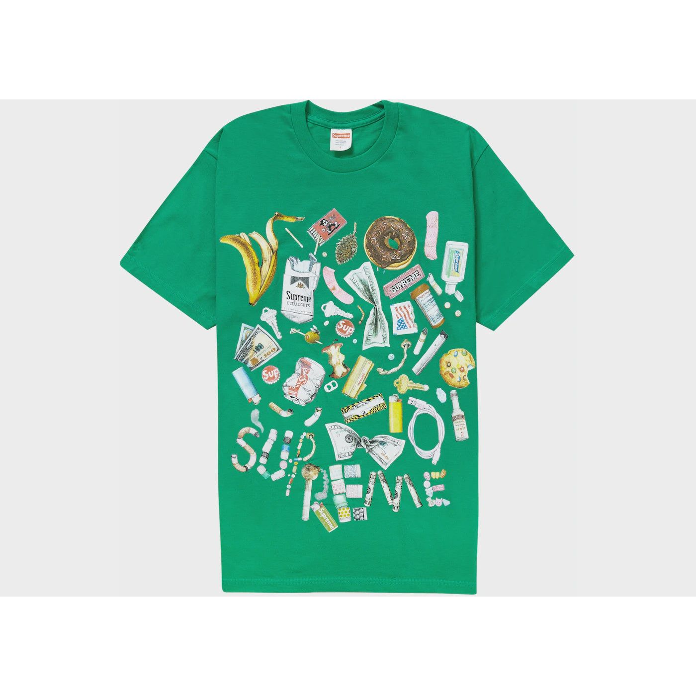 Supreme Trash Tee in Green (SS23) - a stylish and sustainable fashion choice for men